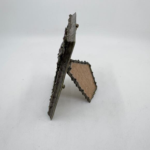 Vintage JAY STRONGWATER Dragonfly Pewter Frame w/ Swarovski Crystals - Picture 9 of 10